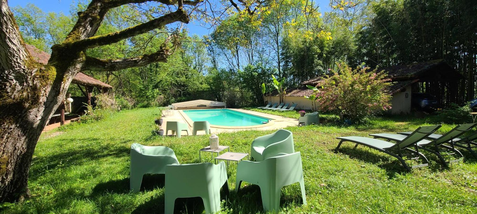 Bed and Breakfast Le Manoir Du Moulin De Madame Villeneuve-sur-Lot Exterior foto