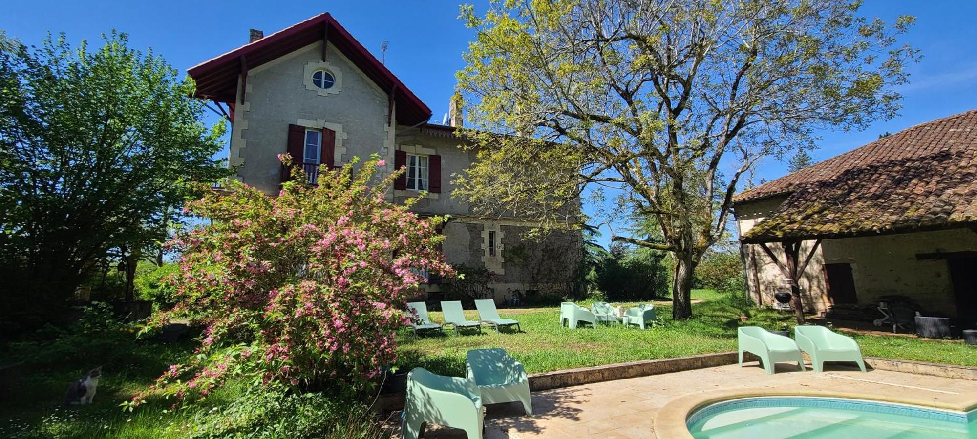 Bed and Breakfast Le Manoir Du Moulin De Madame Villeneuve-sur-Lot Exterior foto